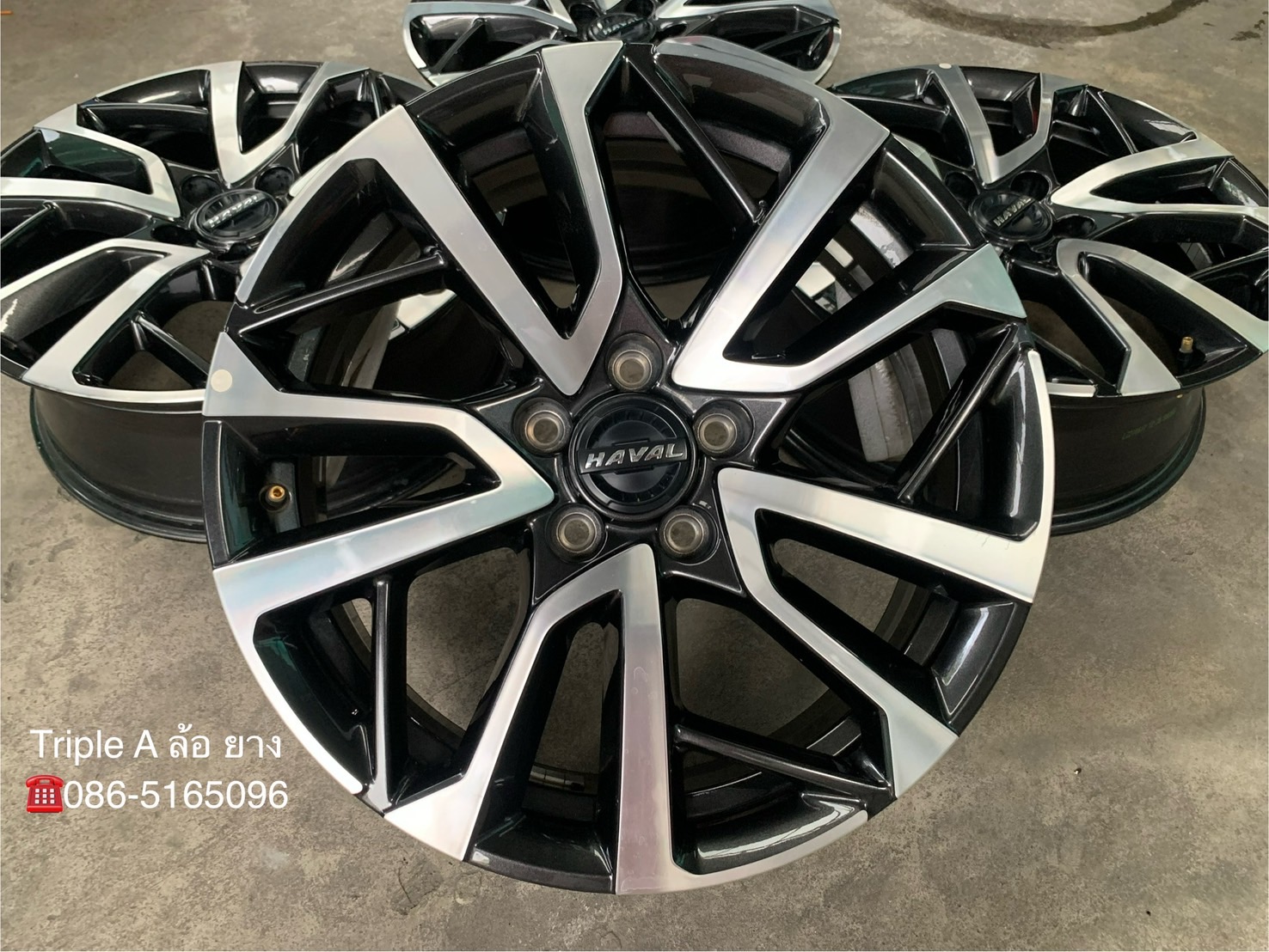 ✨ล้อแม็ก 5รู114✨HAVAL H6 PRO ขอบ 18 เทาหน้าเงา