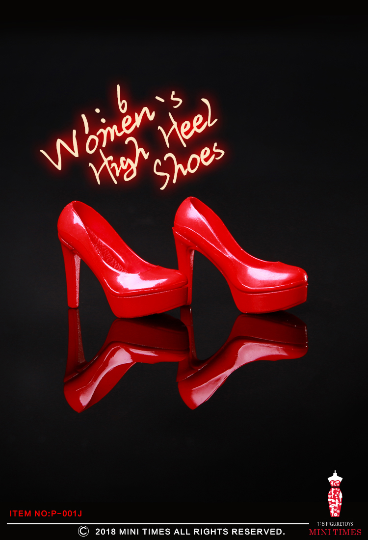 Mini Times toys P-001 Bright leather finish high heels