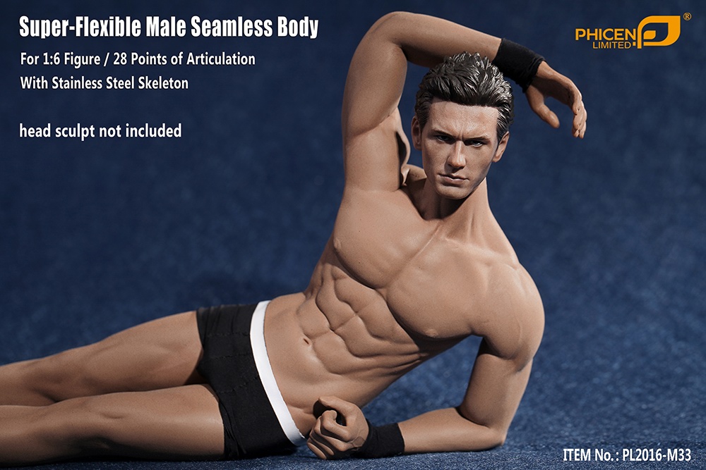TBLeague PL2016-M33 male super flexible seamless body with metal skeleton