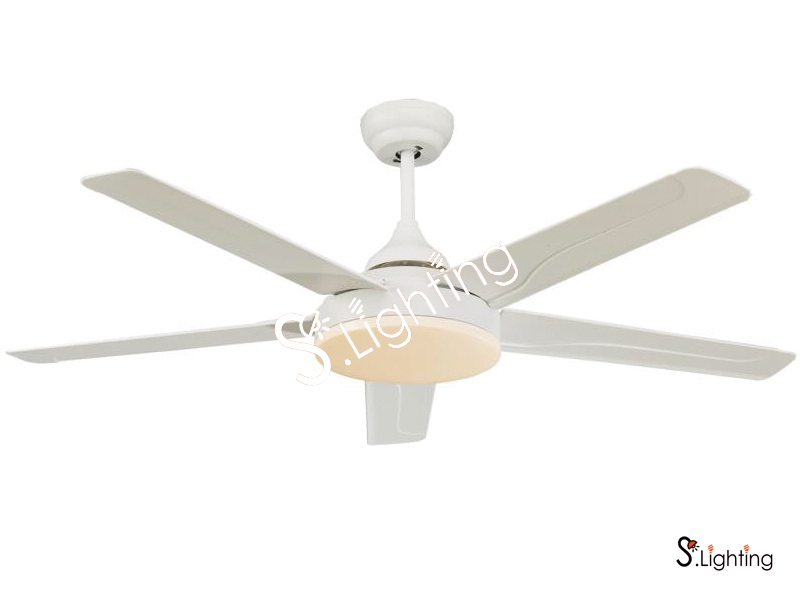 พัดลมโคมไฟ WINFAVOUR TC46 สีขาวหินทราย (S.MWHT)