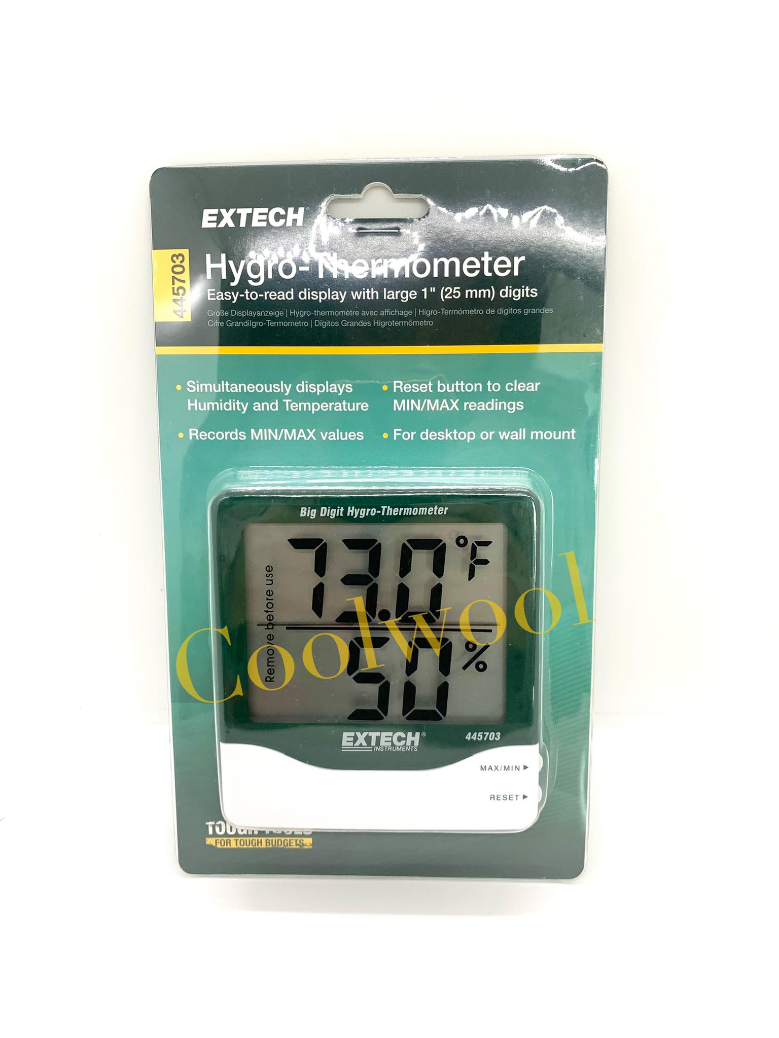 เครื่องวัดความความชื้นและอุณหภูมิ Hygrometer-445703 EXTECH