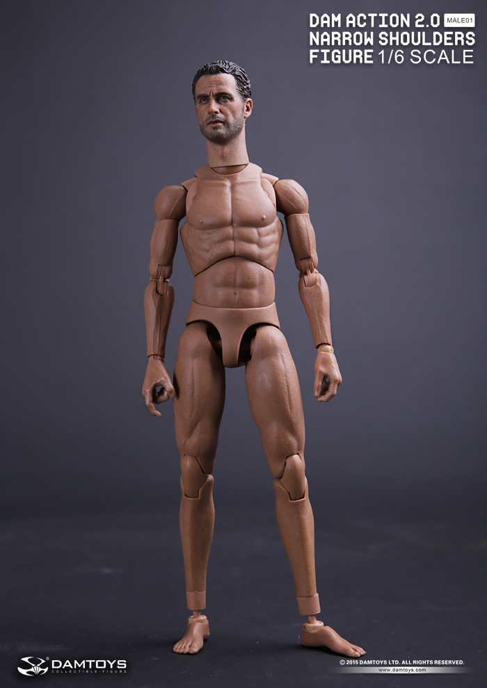DAMTOYS NO.MALE01 DAM ACTION 2.0 NARROW SHOULDERS FIGURE