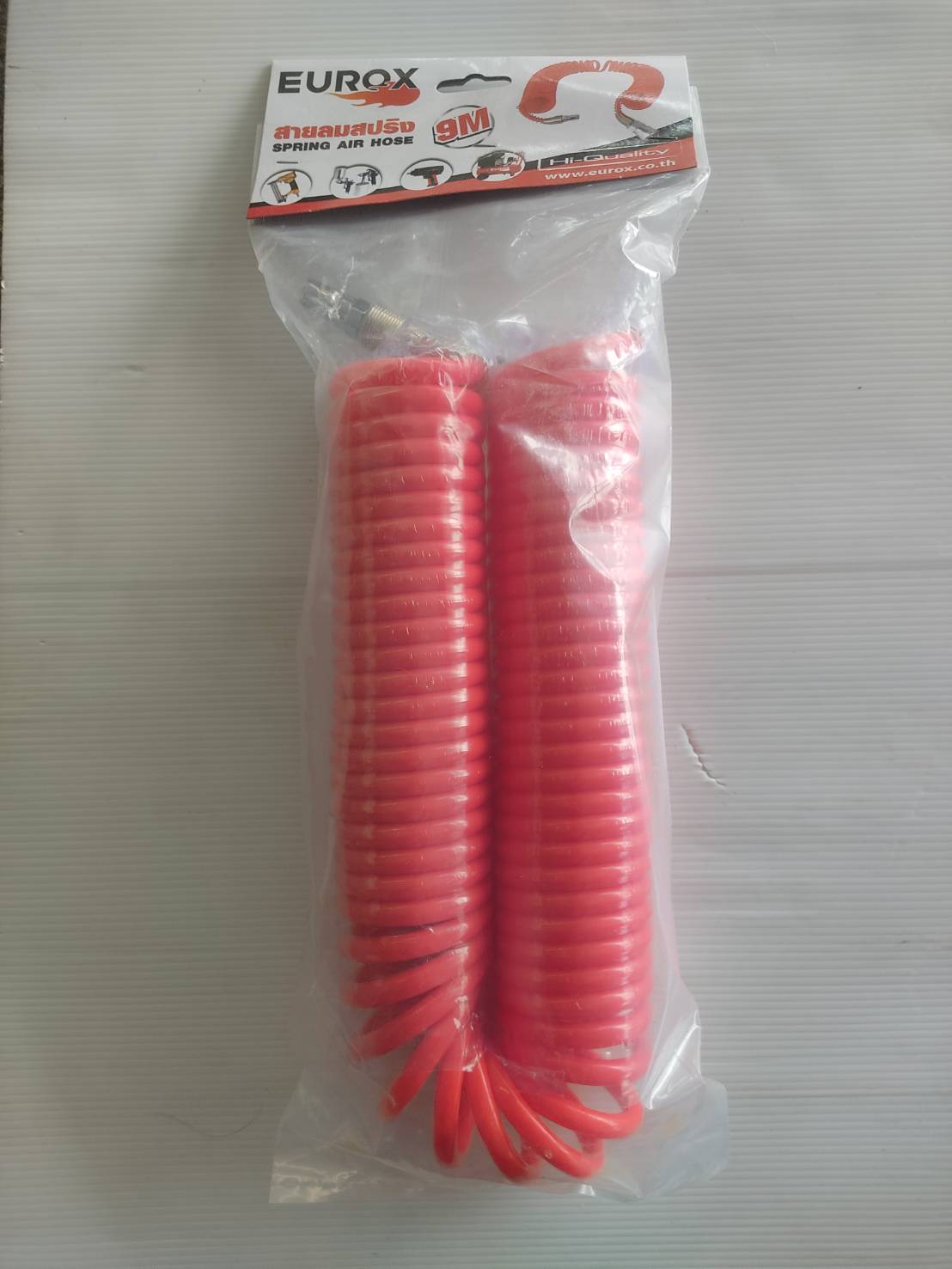 สายลมสปริง 5x8 9M. สีส้ม EUROX