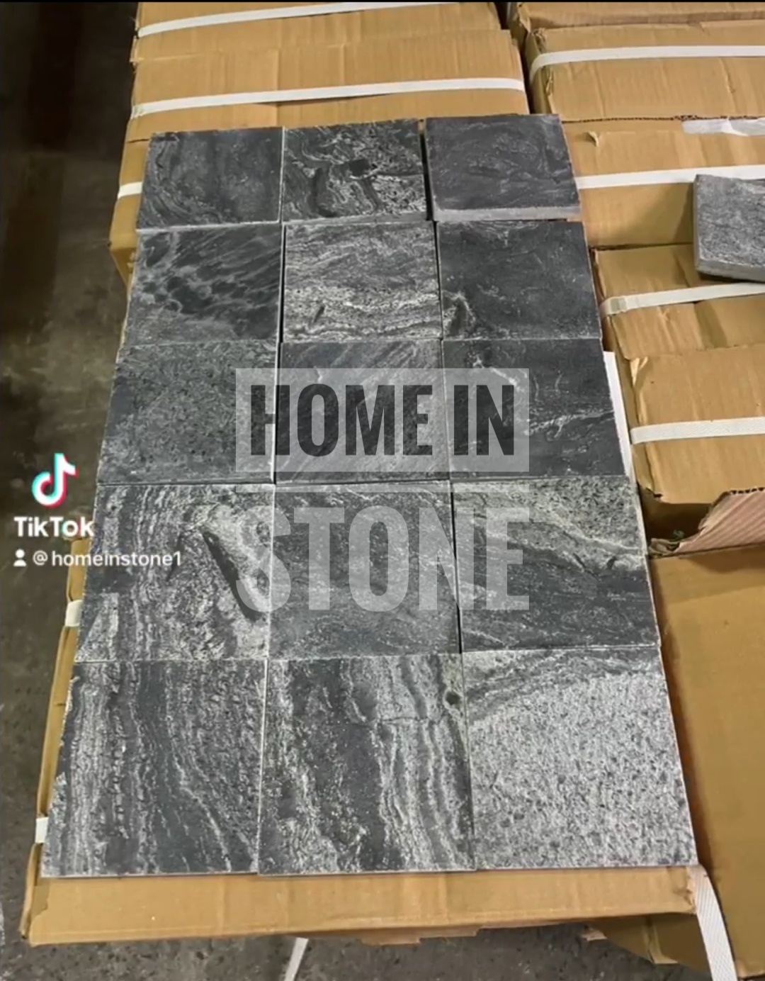 Silver grey polish 10x10 for pool