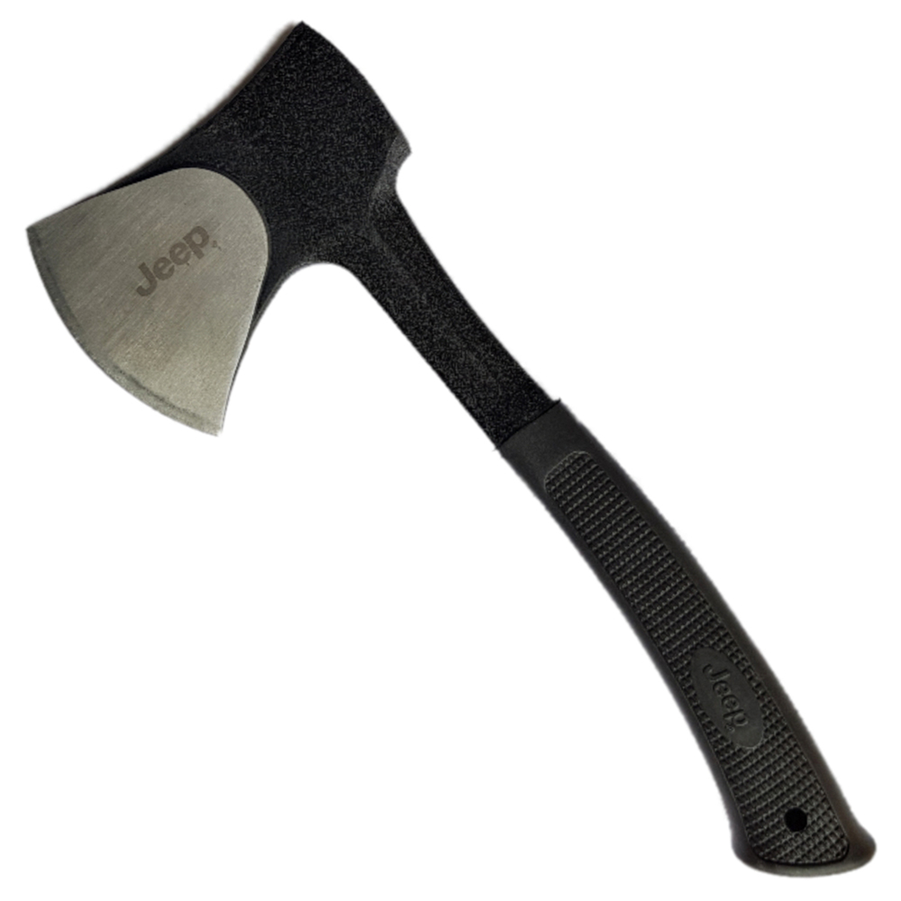 ขวานเดินป่า JEEP AXE ขนาด 11 นิ้ว (28 ซม.) พร้อมซองไนล่อนปลอกพลาสติก ABS สำหรับเก็บขวาน