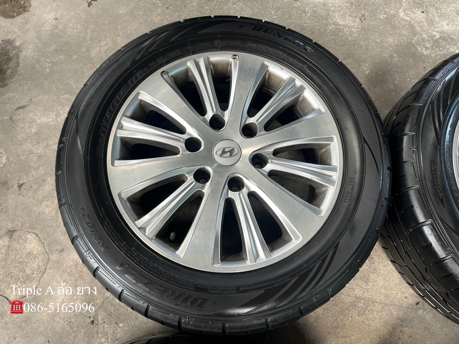 ✨ล้อแม็ก✨ฮุนได Hyundai H1 ขอบ 17 พร้อมยาง 235-55-17 Dunlop💥ปี 22💥