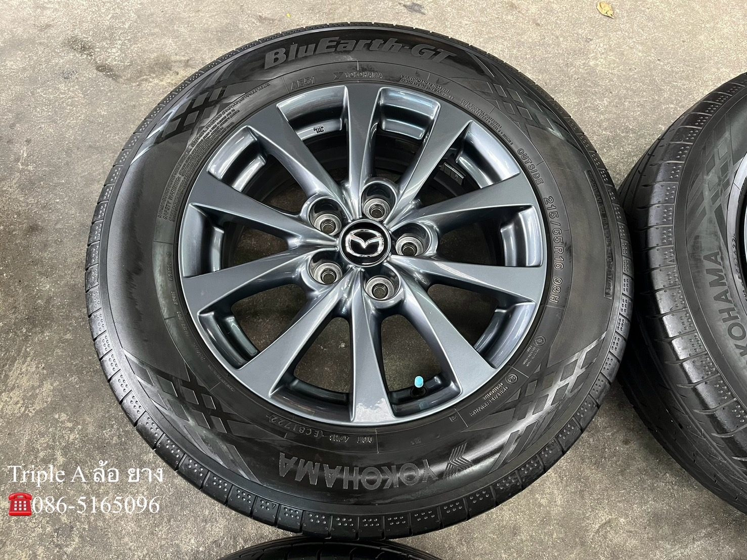 ✨ล้อแม็ก 5รู114✨Mazda CX-30 รุ่นใหม่ล่าสุด ขอบ 16 พร้อมยาง 215-65-16 Yokohama💥ปี 22💥