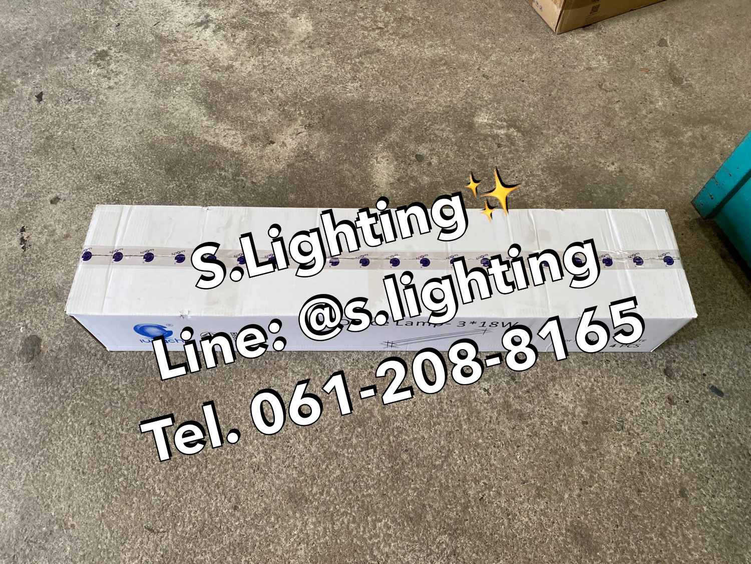 โคมไฟแขวนสลิงเพดาน Linear Office LED 3x18w แสงขาว (เปลี่ยนหลอดได้)