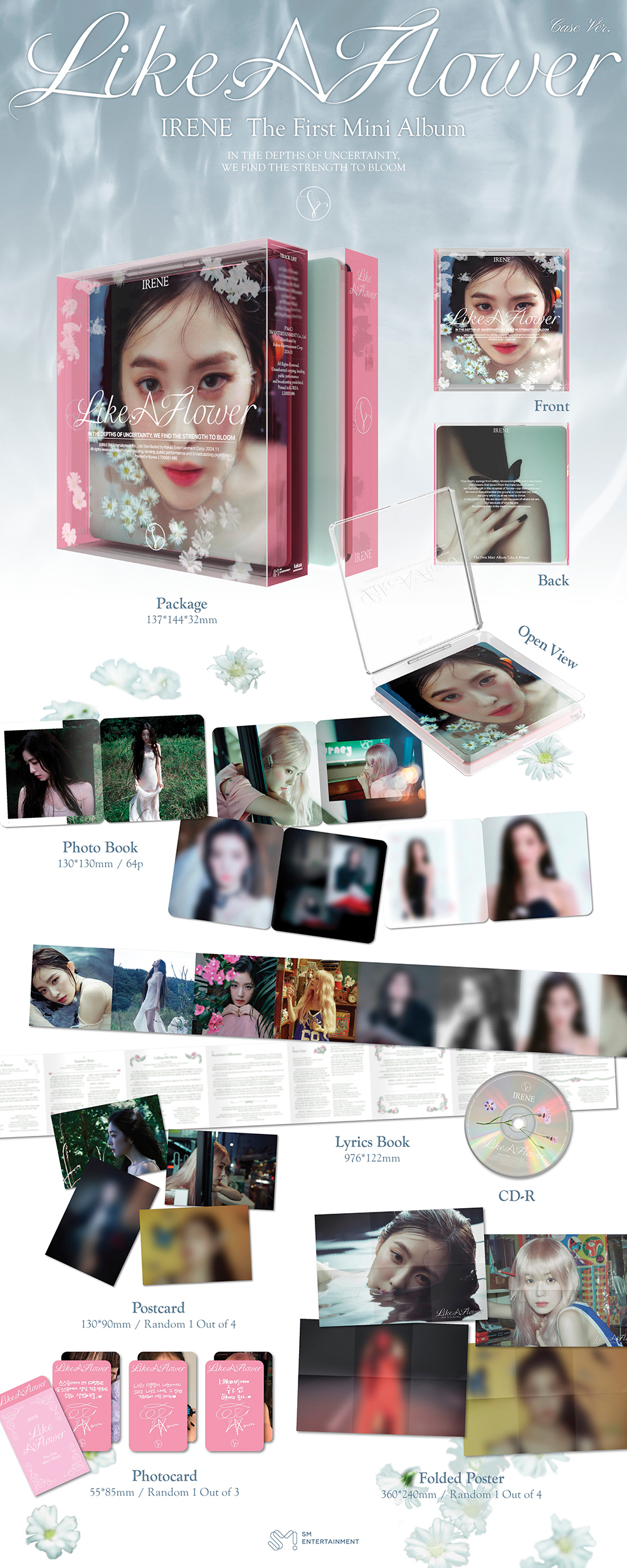 [รับกด+นำเข้าสินค้า] IRENE - 1st Mini Album Like A Flower