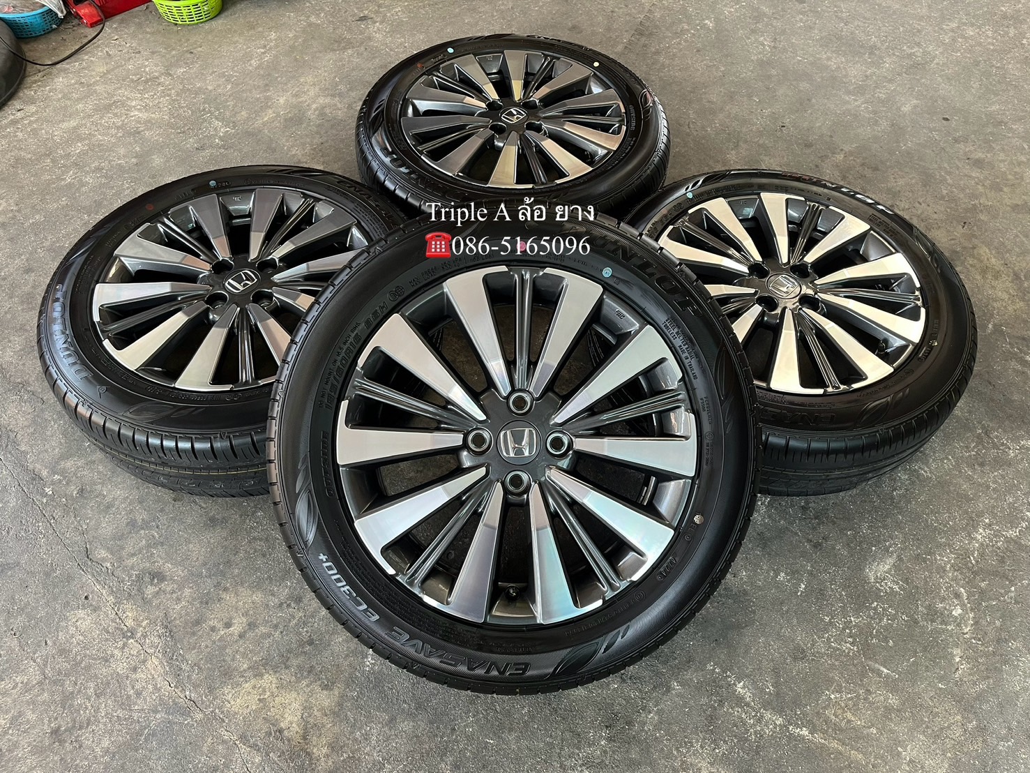 ✨ล้อแม็กพร้อมยางใหม่ป้ายแดง✨Honda City Turbo รุ่นใหม่ล่าสุด ขอบ 16💖ใหม่กริ๊บ💖