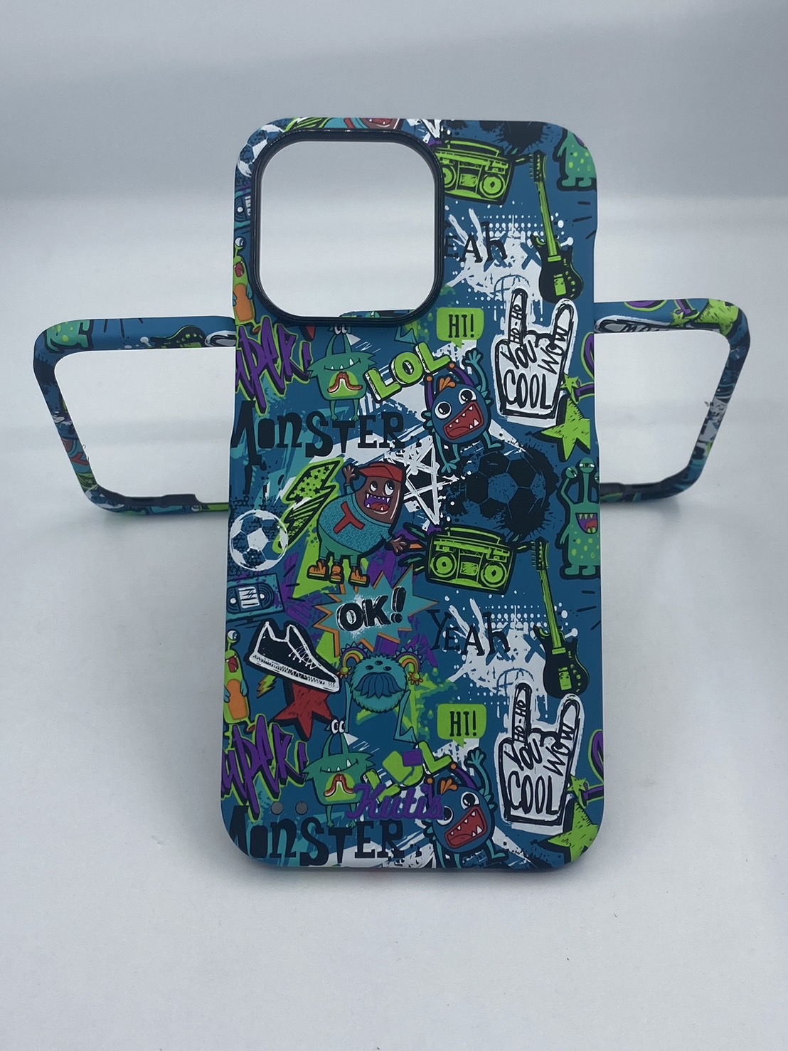 เคสคูทิส(Kutis)เคสไอโฟน15PROMAX(ลายMONSTER)มาใหม่ เคสประกบหน้า-หลัง เคสเรืองแสง เคสลายวินเทจ ร้านSuperhero Klongthom