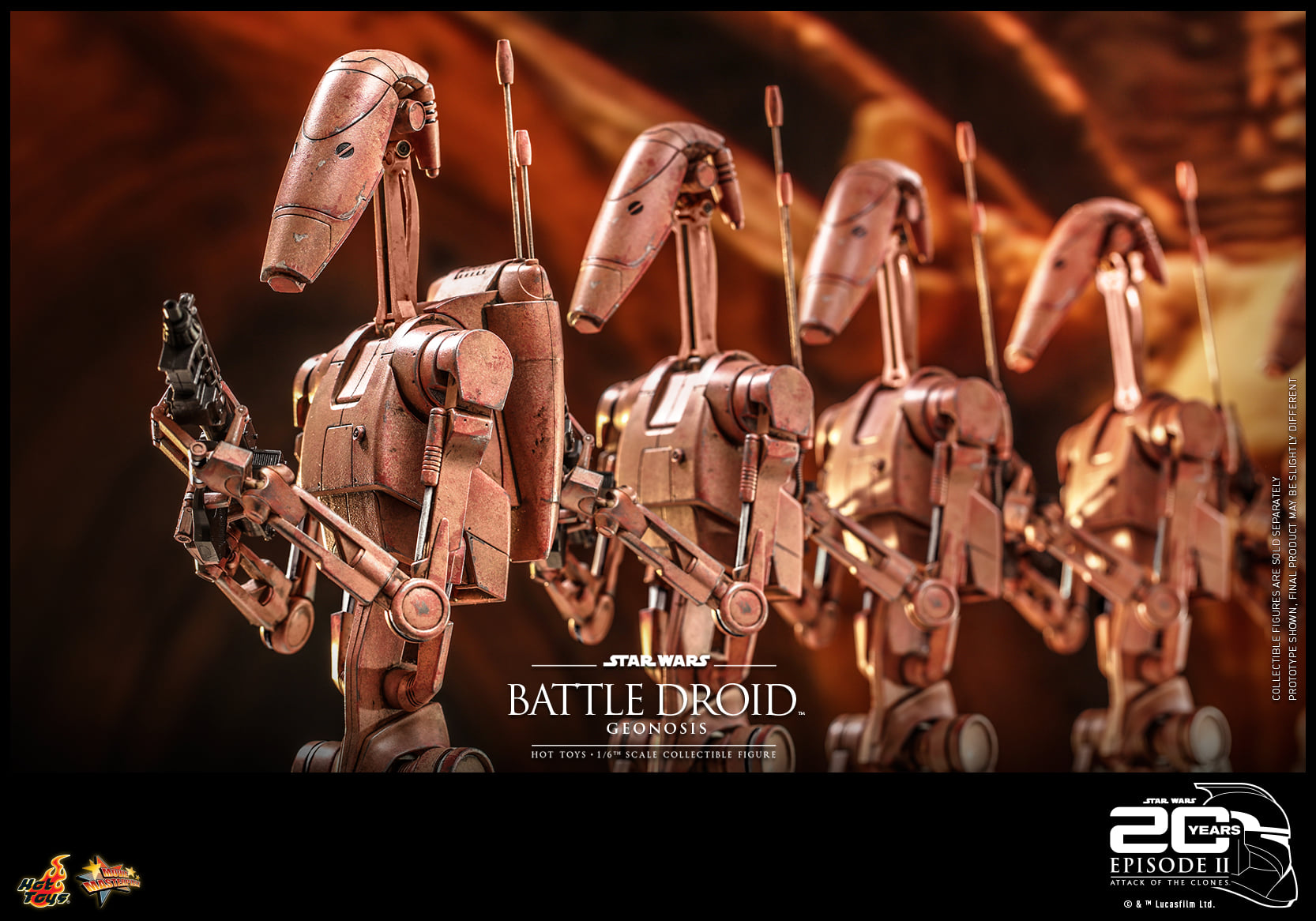 Hot Toys MMS649 1/6 Star Wars Episode II: Attack of the Clones™ - Battle Droid™ (Geonosis)