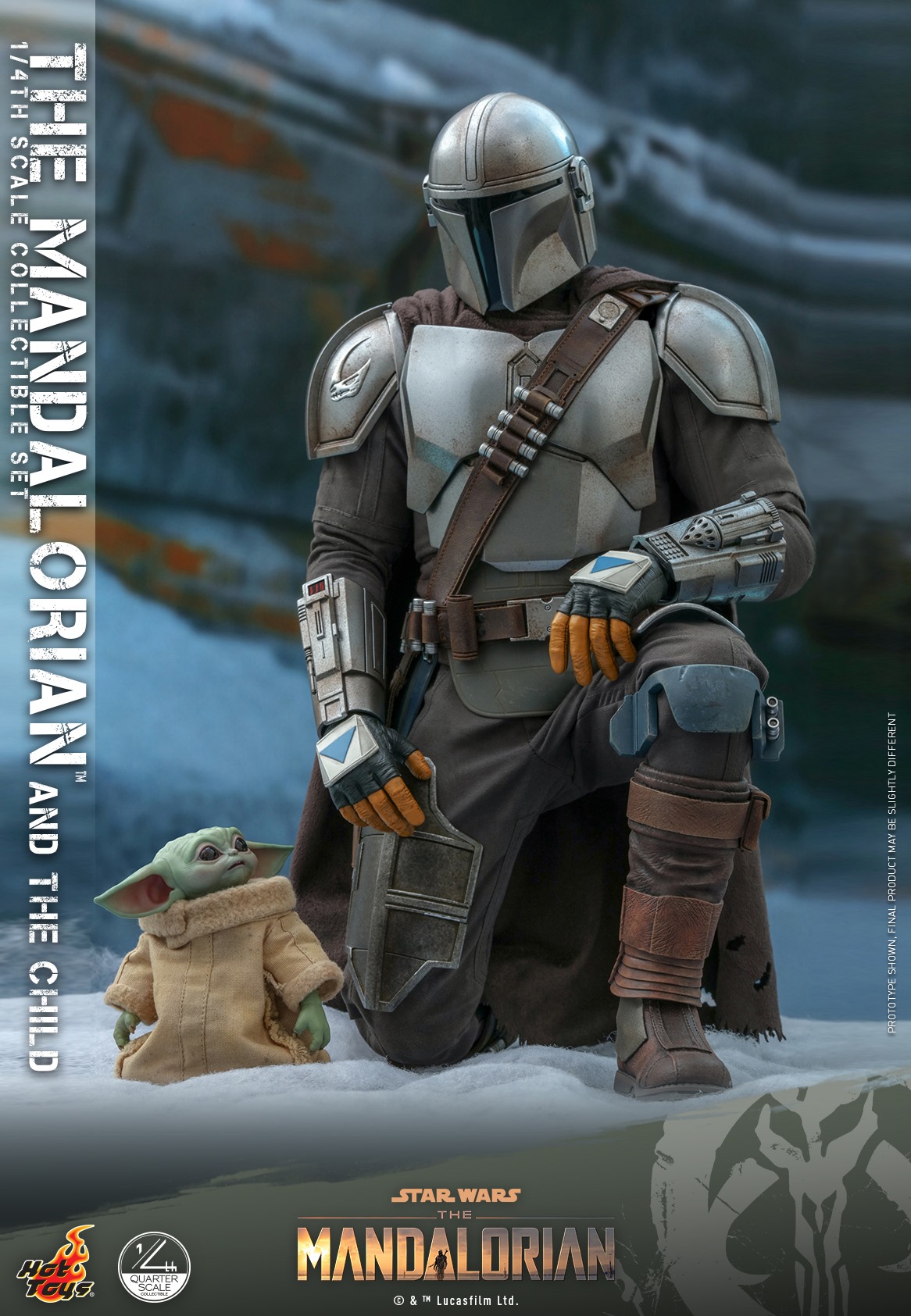 Hot Toys QS016 1/4 Star Wars™ The Mandalorian™ - The Mandalorian & The Child