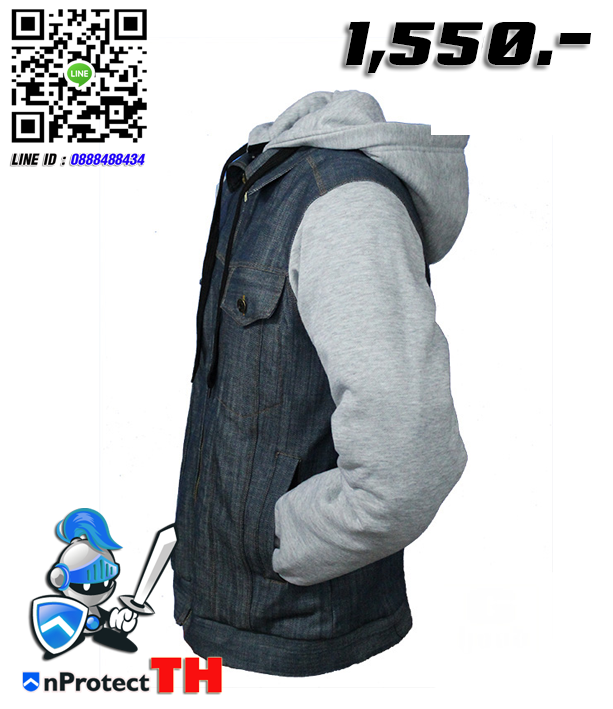 เสื้อฮู้ดยีนส์การ์ด HOOD41