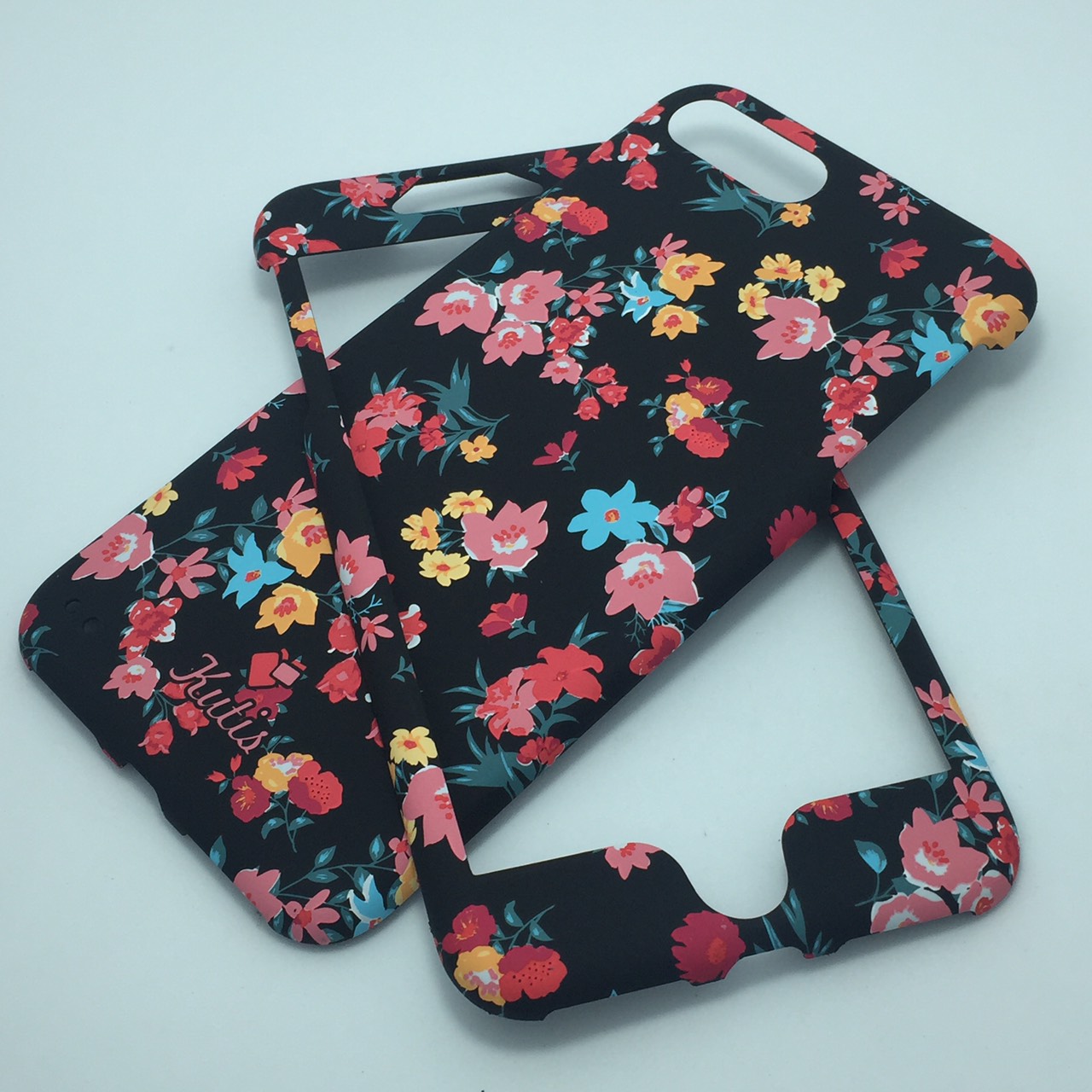 เคสคูทิส(Kutis)เคสไอโฟน7พลัส,8พลัส(ลายดอกไม้หลากสี)มาใหม่ เคสประกบหน้า-หลัง เคสเรืองแสง เคสลายวินเทจ ร้านSuperhero Klongthom
