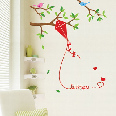 swst-32 Wall sticker Flying Kite ขนาด 30x60 cm