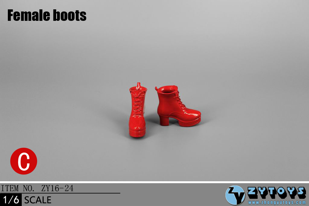 ZY Toys ZY16-23A Men's Leather Boots Black