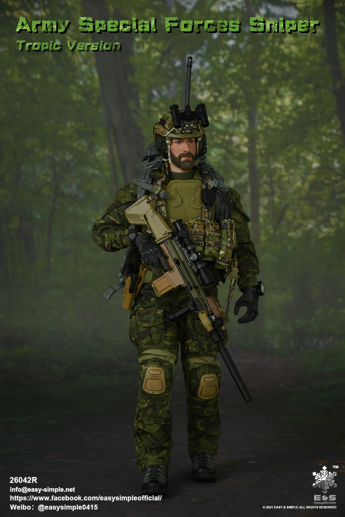 Easy&Simple 26042R Army Special Forces Sniper (Tropic Version)