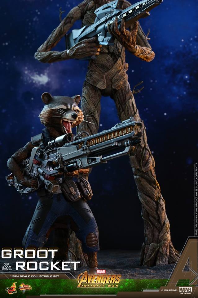 Hot Toys MMS476 AVENGERS: INFINITY WAR - GROOT & ROCKET