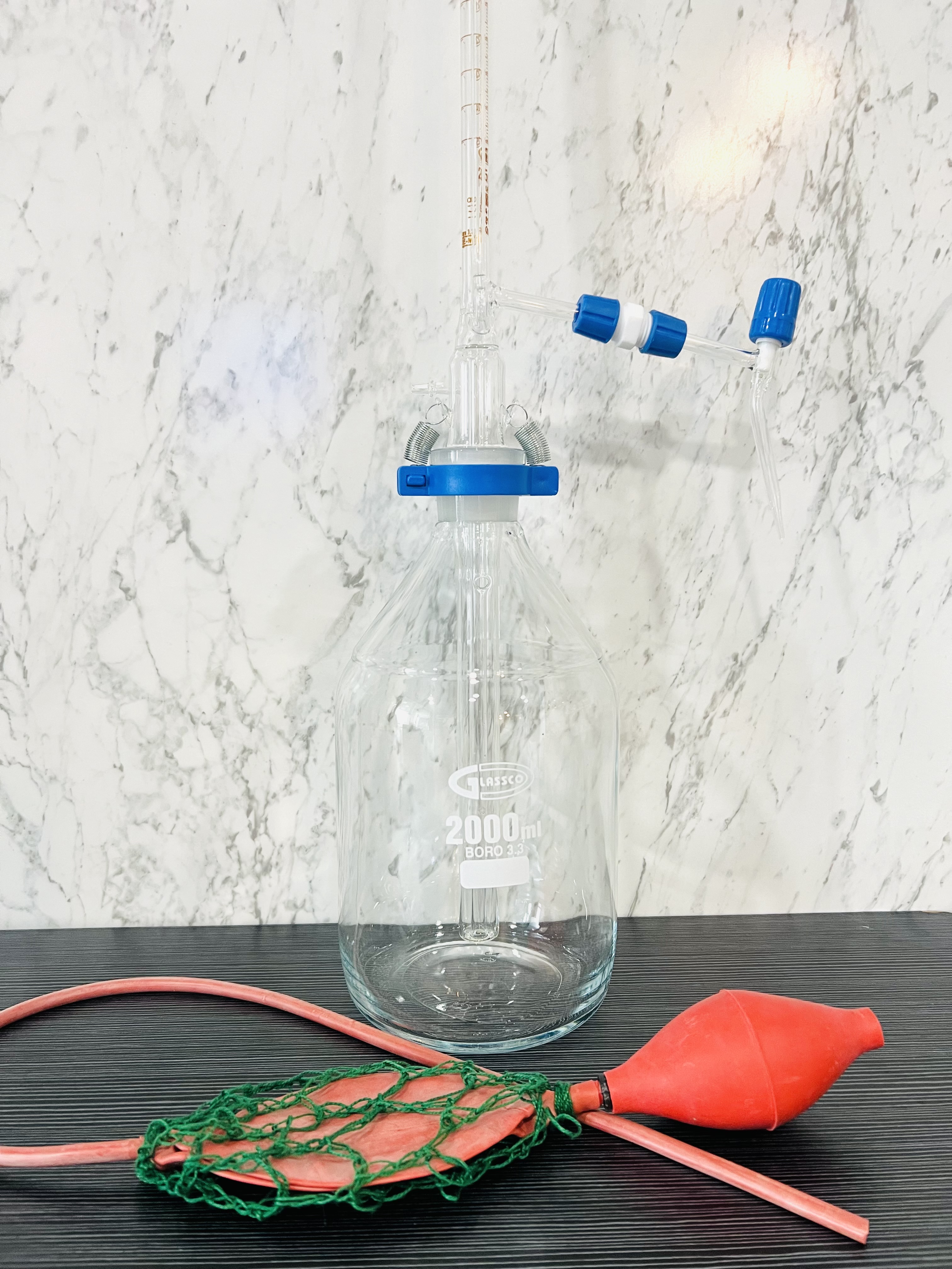ออโต้บิวเรตสีใส Auto Burette Class AS With Lot Certificate Amber scale