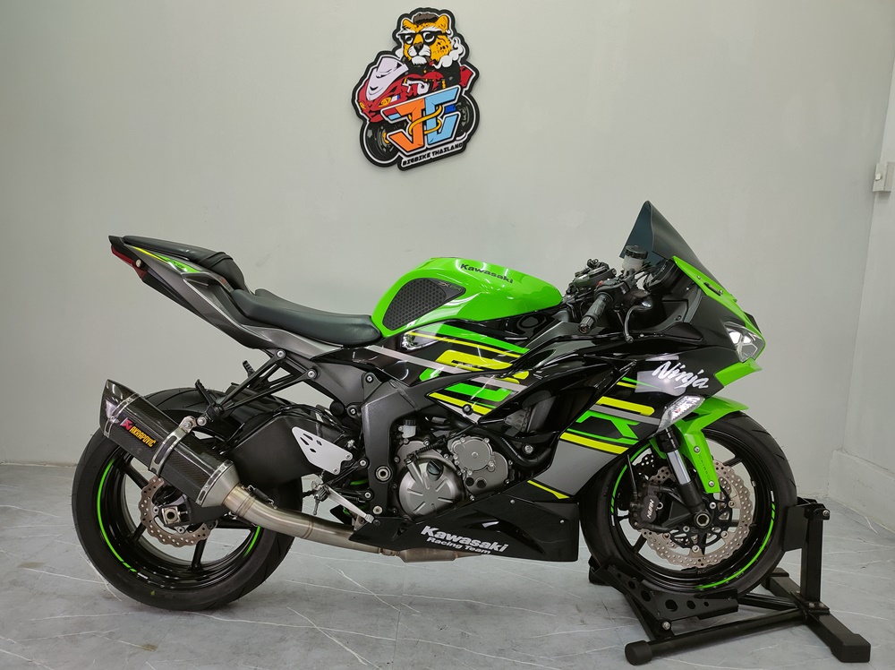 ขอแค่เครดิตปกติ...จัดไปใช้เงิน ⭕ บาท‼️ KAWASAKI ZX6R รถบ้านมือเดียว จดปี2020 ยางใหม่พร้อมใช้