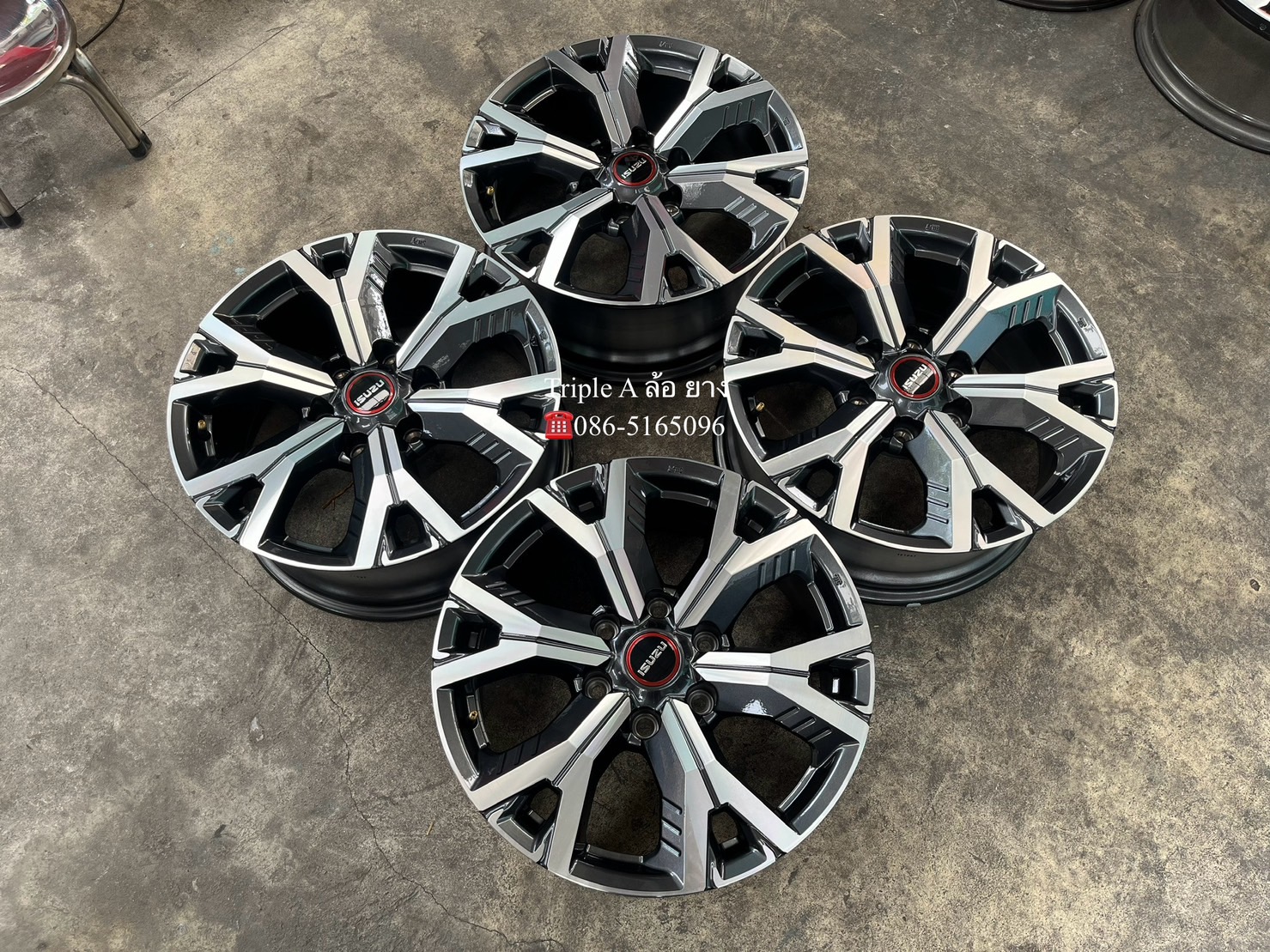 ✨ล้อแม็กป้ายแดง✨ISUZU D-Max รุ่นใหม่ ขอบ 18 เทาหน้าเงา💖สวยกริ๊บ💖