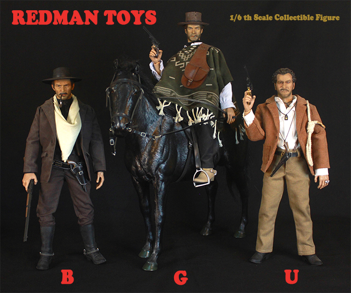 REDMAN TOYS RM042 / RM043 / RM044 THE GOOD / THE BAD / THE UGLY
