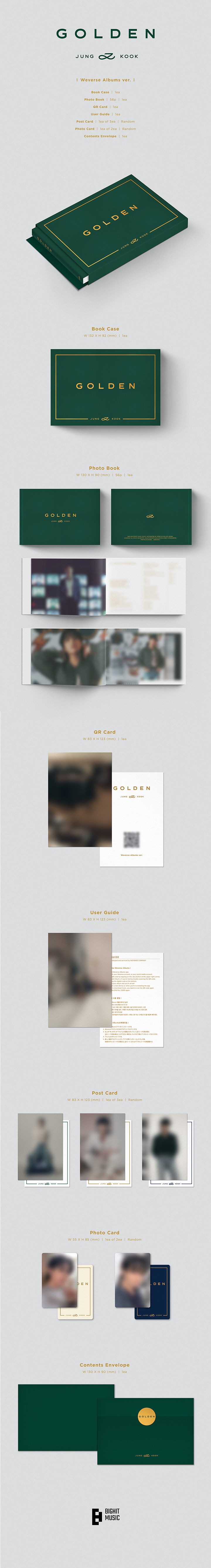 [รับกด+นำเข้าสินค้า] BTS Jung Kook (BTS) 'GOLDEN'