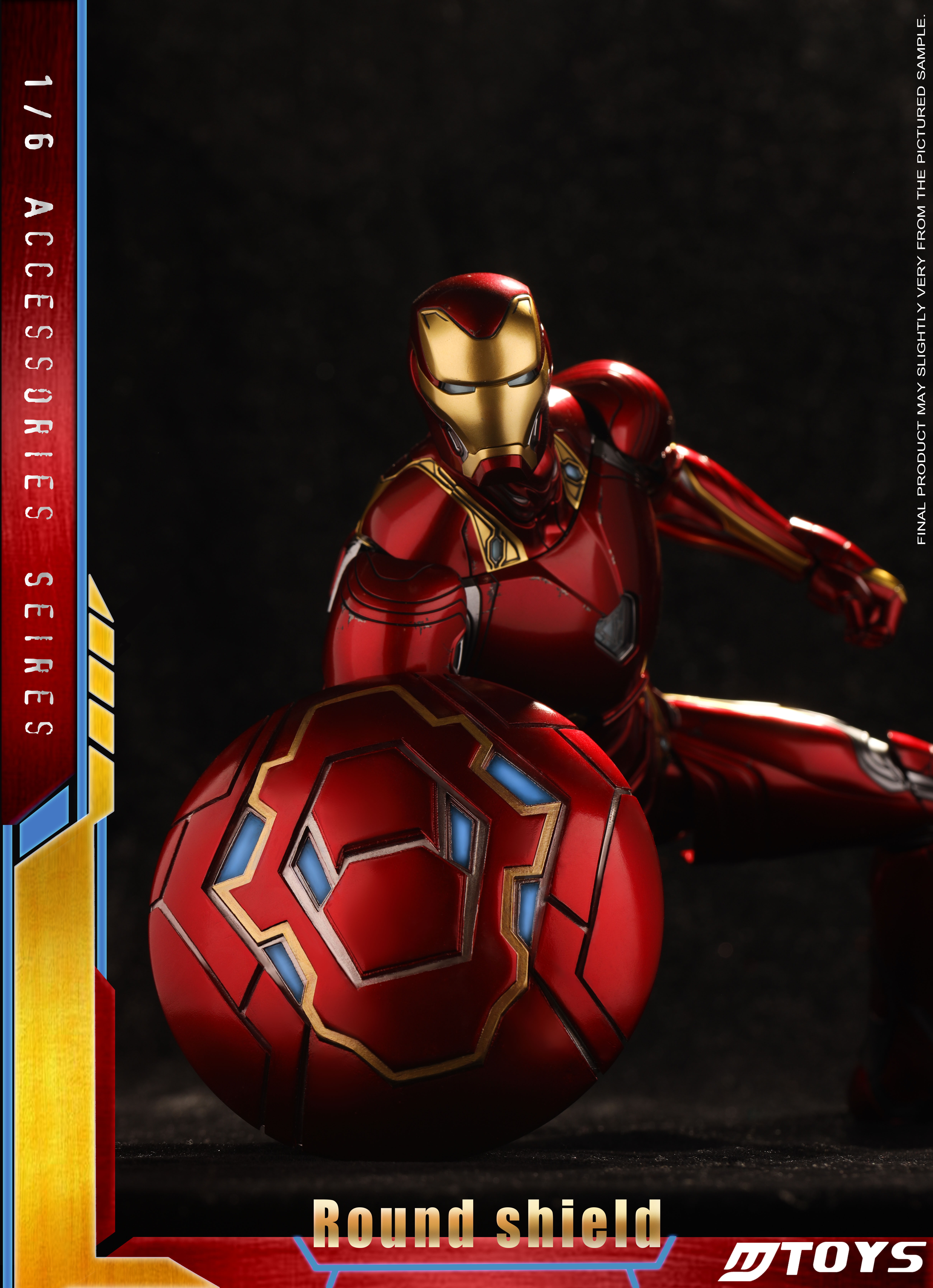 MTOYS MS001 1/6 MK50 Iron Man Alloy Round Shield