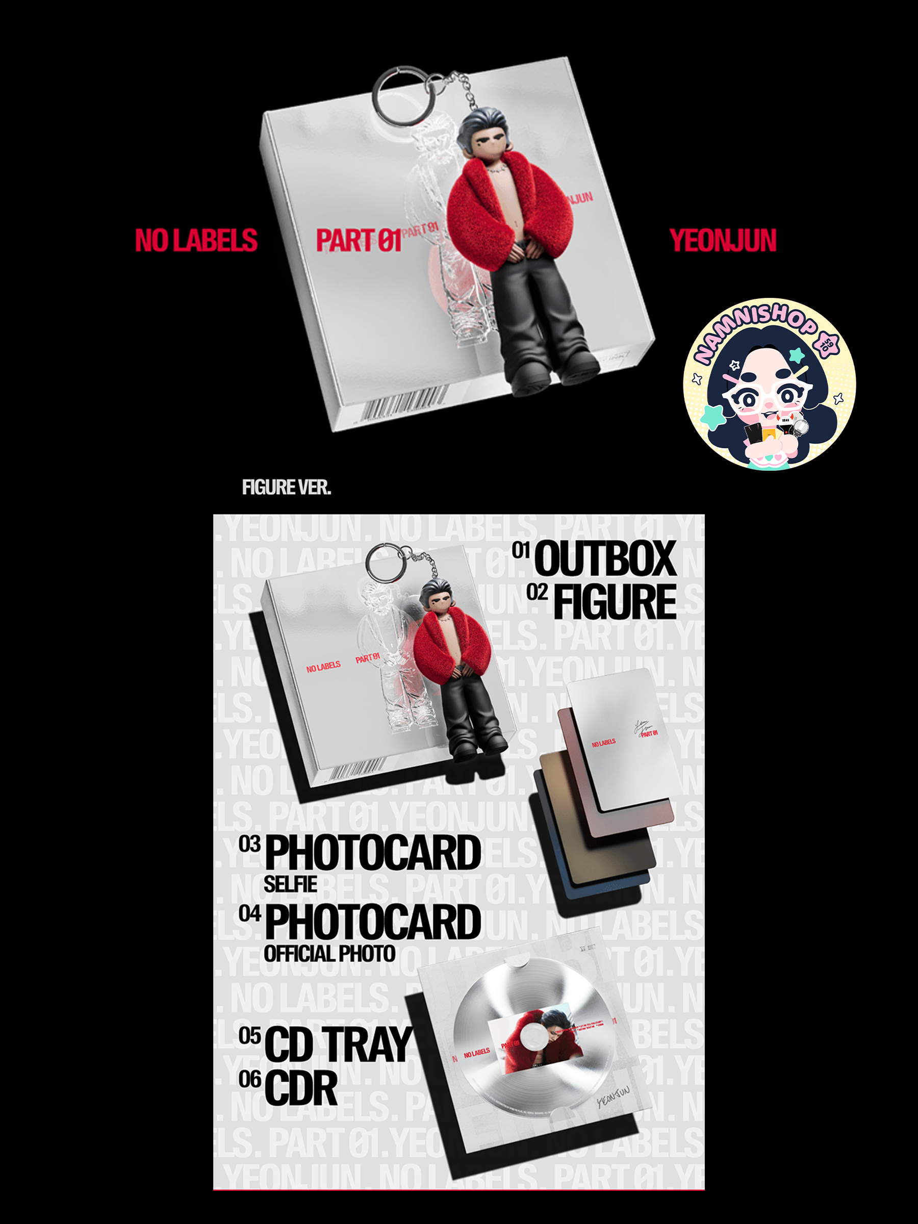 [PRE] TOMORROW X TOGETHER 'NO LABELS: PART 01' (Figure Ver.)