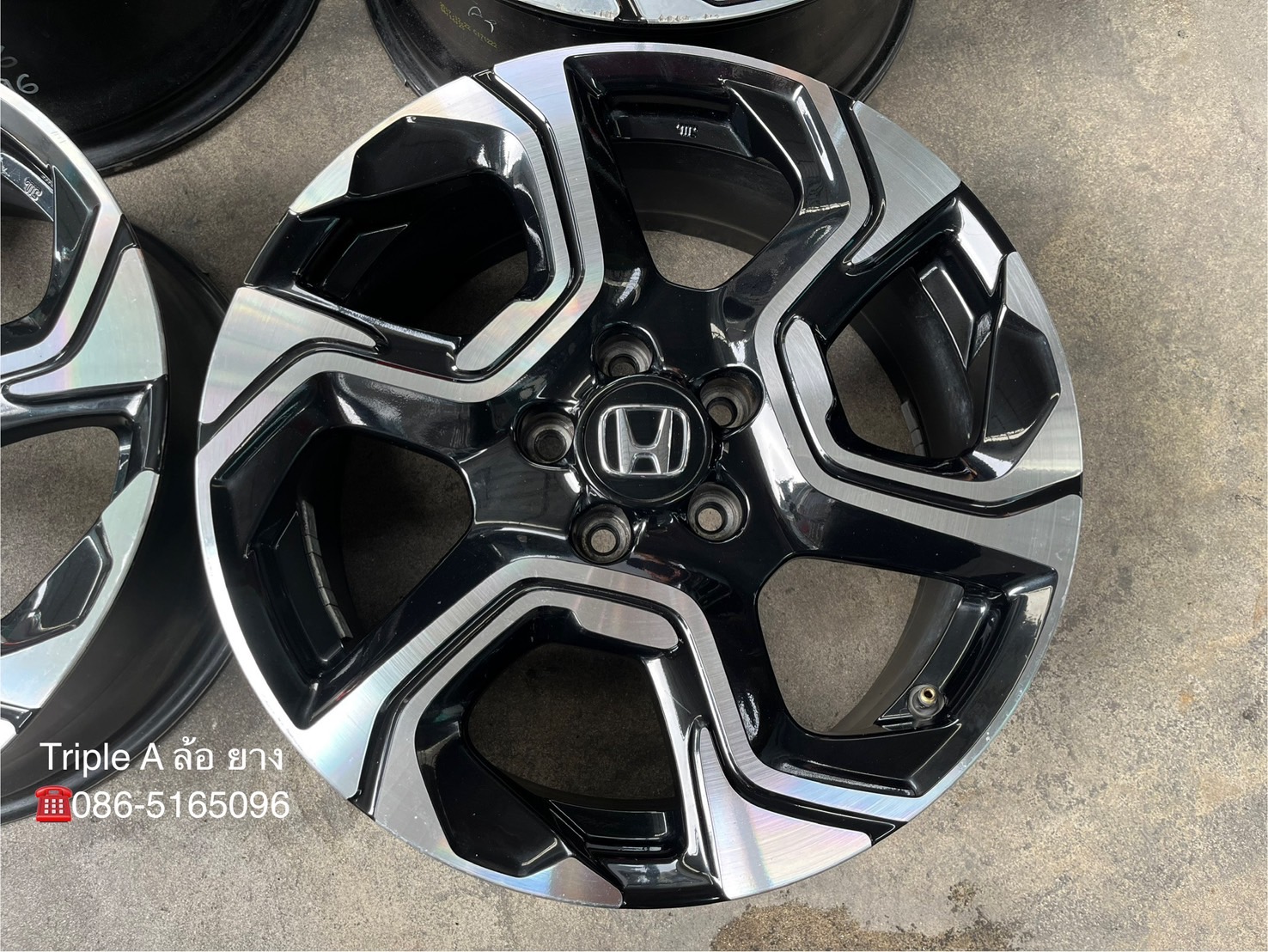 ✨ล้อแม็ก 5รู114✨Honda CRV G5 ตัวท็อป ขอบ 18 ดำหน้าเงา