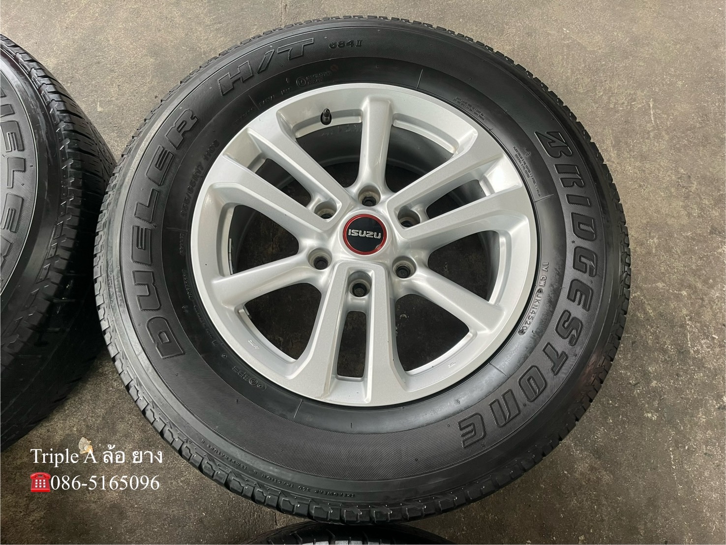 ✨ล้อแม็ก 6รู139✨ISUZU D-Max ขอบ 17 แถมยาง 255-65-17 Bridgestone ปลายปี 20