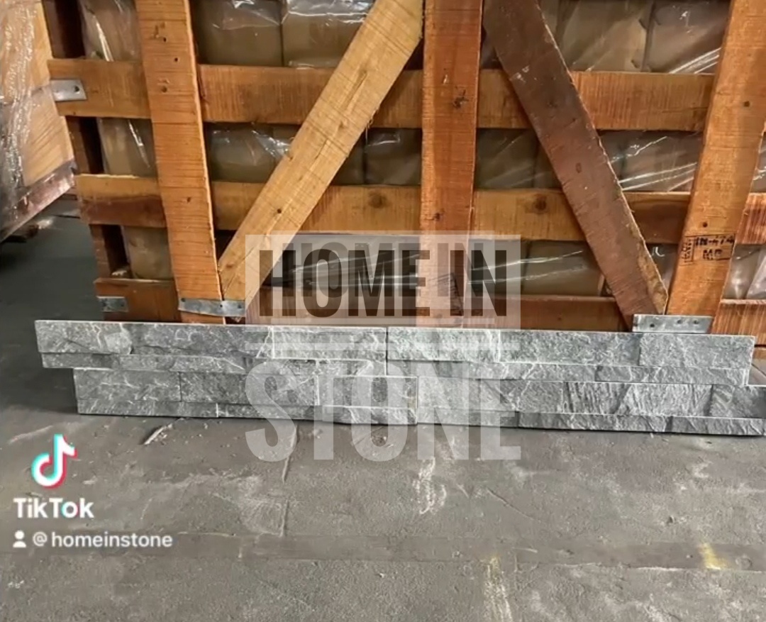 หินธรรมชาติ Silver grey wall panel