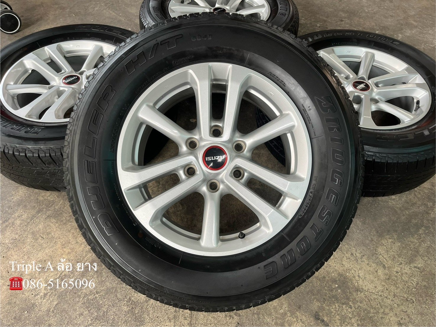 ✨ล้อแม็ก 6รู139✨ISUZU D-Max ขอบ 17 แถมยาง 255-65-17 Bridgestone ปลายปี 20