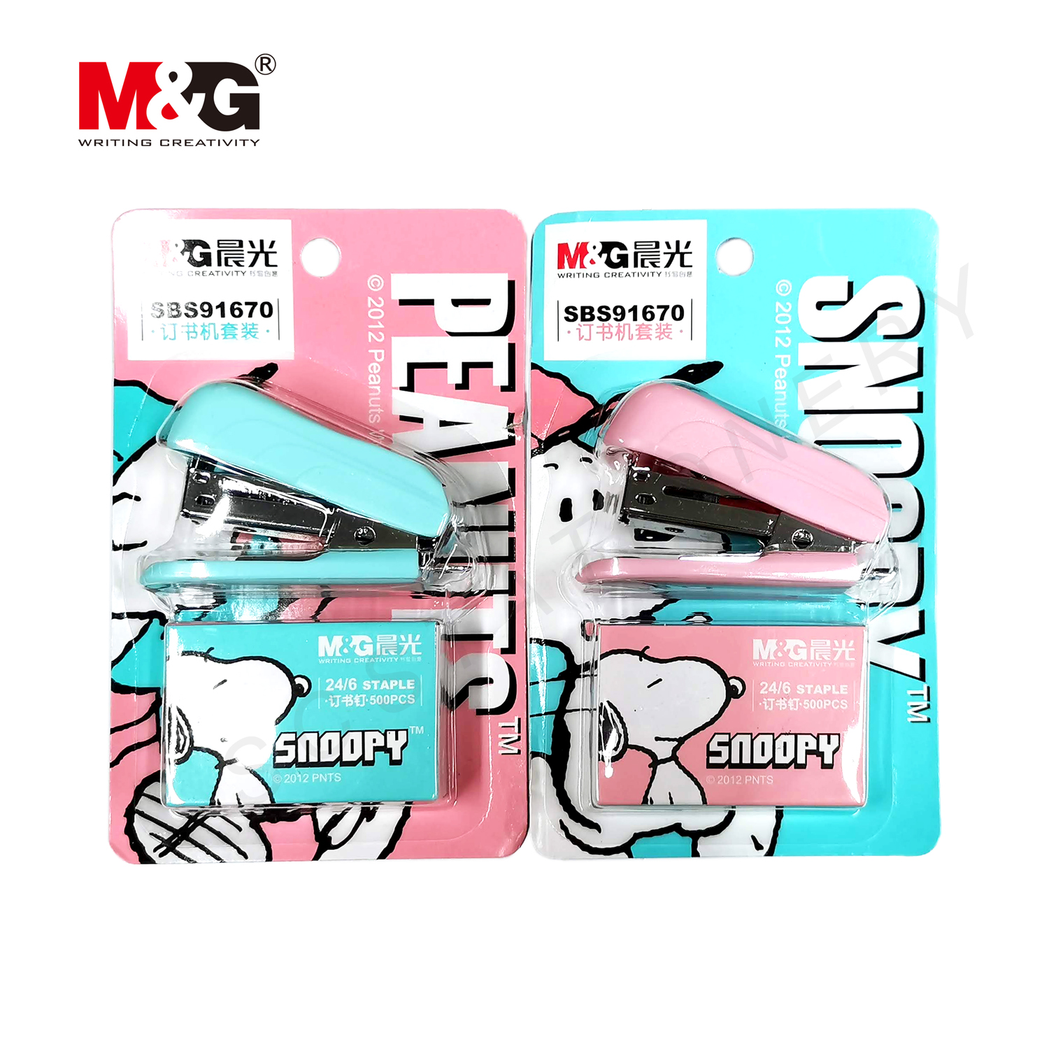 เครื่องเย็บกระดาษ จิ๋ว M&G NO.SBS-91670 1ตัว คละสี
