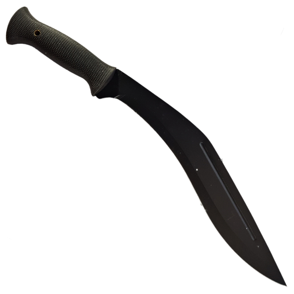 มีดพก มีดกุรข่า มีดเดินป่า มีดใบตาย Cold Steel Conqueror Kukri ขนาด 17.5 นิ้ว (44 ซม.) สีดำ พร้อมซองผ้าไนล่อนใส่มีด