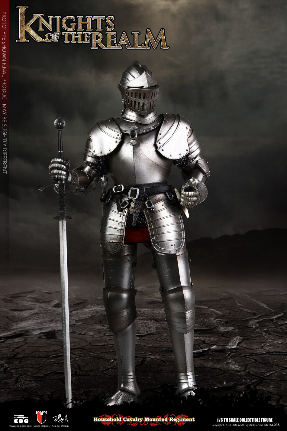 COOMODEL SE036 SE037 DIE-CAST ALLOY 1/6 SERIES OF EMPIRES - KNIGHTS OF THE REALM