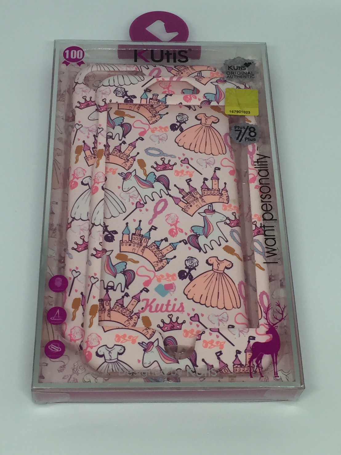 เคสคูทิส (Kutis) ไอโฟน7พลัส,8พลัส(ลายกระโปรงกับปราสาทสีชมพู)