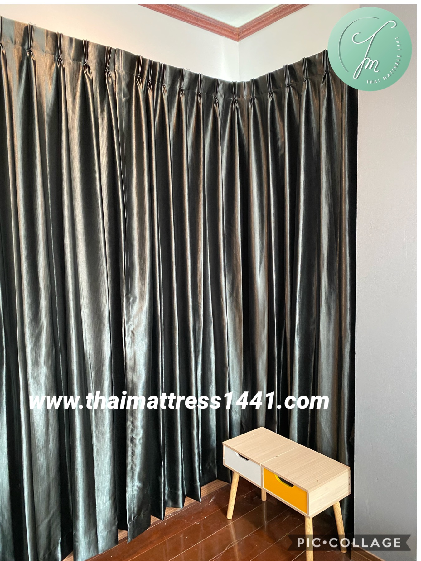 ผ้าม่านจีบสำหรับคอนโดและบ้าน | กันแสง UV + ผ้าโปร่ง - Pleat Curtain with sunblock and UV Protection