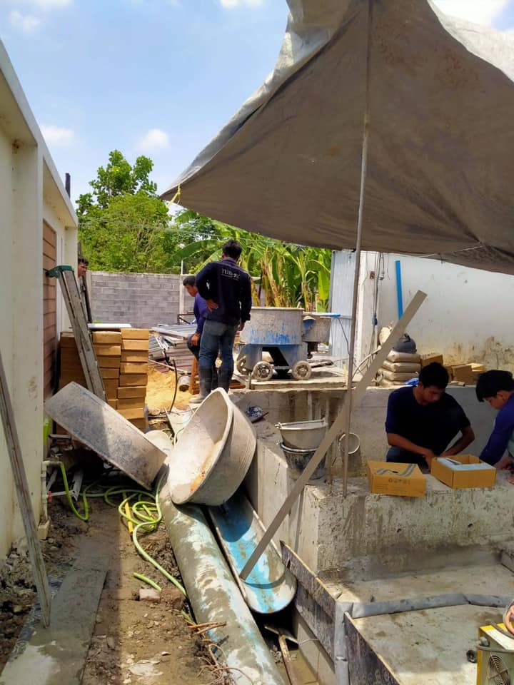 หินปูสระว่ายน้ำขนาด 10x10, 10x20,30x60