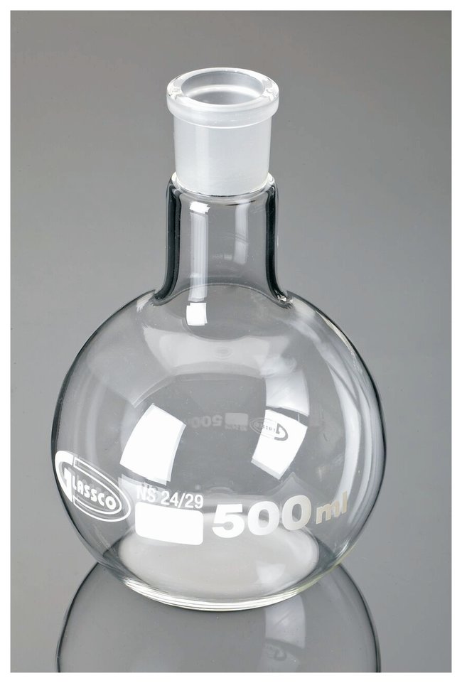 ขวดก้นแบนมีข้อต่อ Flat Bottom Flask with Joint S29/32