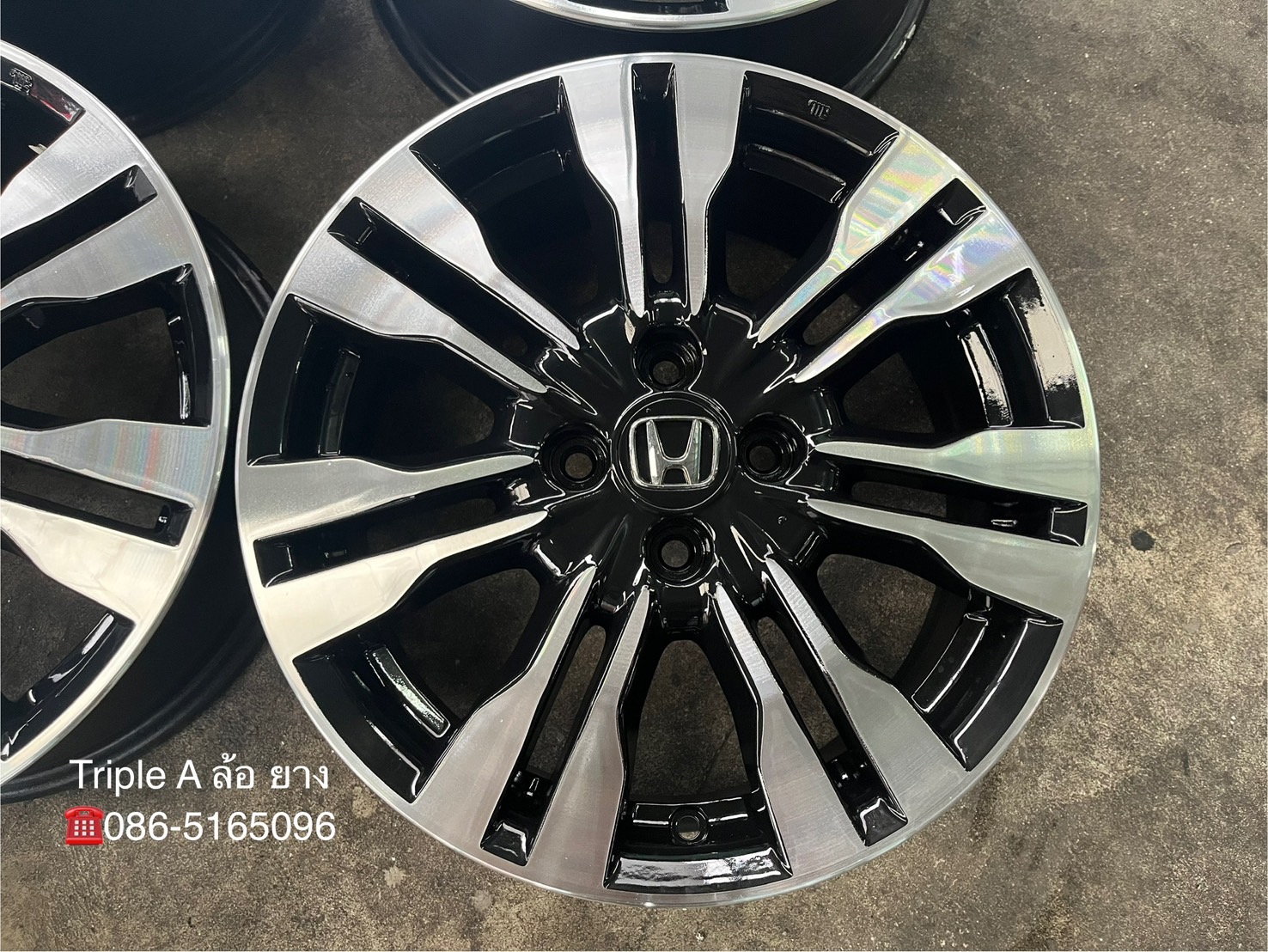 ✨ล้อแม็ก✨Honda City ก้านคู่ ขอบ 16 สีดำหน้าเงา💖สวยกริ๊บ💖