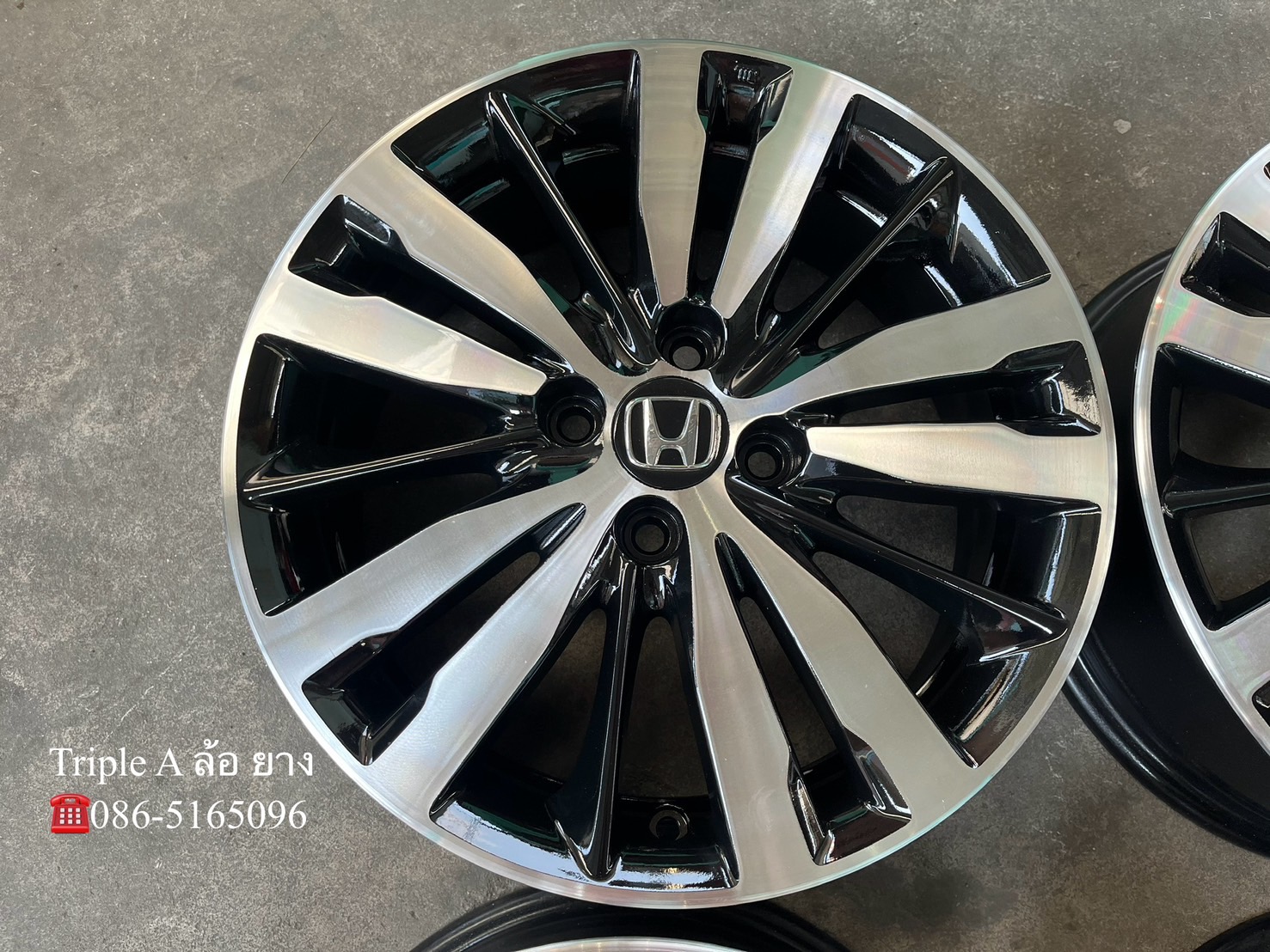 ✨ล้อแม็ก✨Honda Jazz GK ตัวท็อป ขอบ 16 ดำหน้าเงา💖สวยกริ๊บ💖