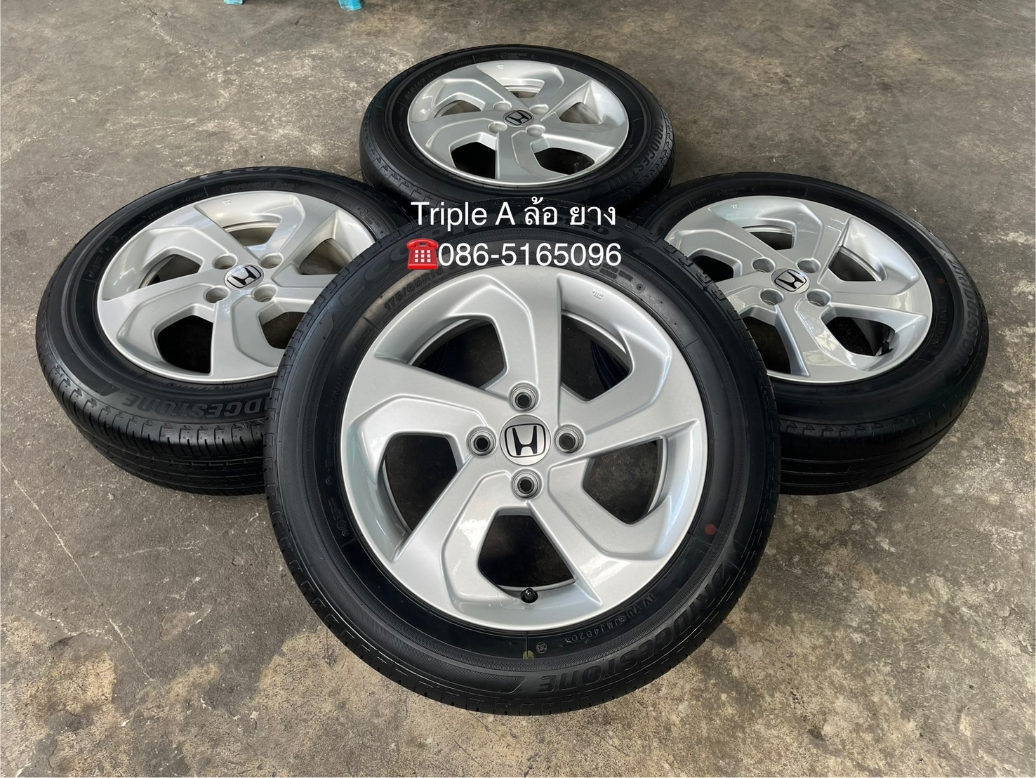 ✨ล้อแม็ก✨Honda City ใบพัด ขอบ 15 แถมยาง 175-65-15 Bridgestone ปลายปี 20