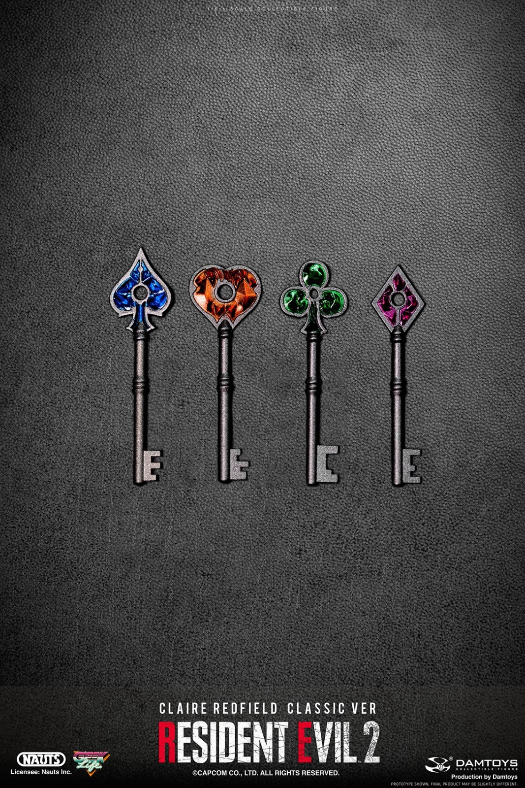 DAMTOYS DMS038 1/6 RESIDENT EVIL 2 - CLAIRE REDFIELD (CLASSIC VER)