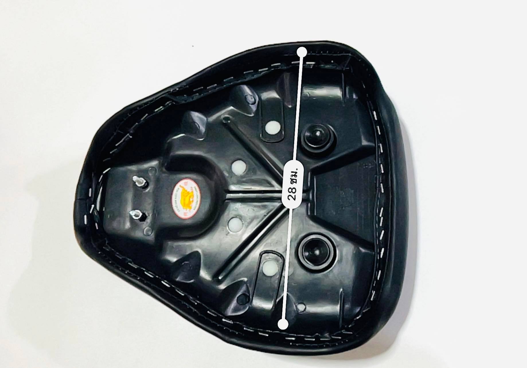 เบาะ 2 ท่อน c70 สีดำสกรีน รุ่นถังแยก รอ