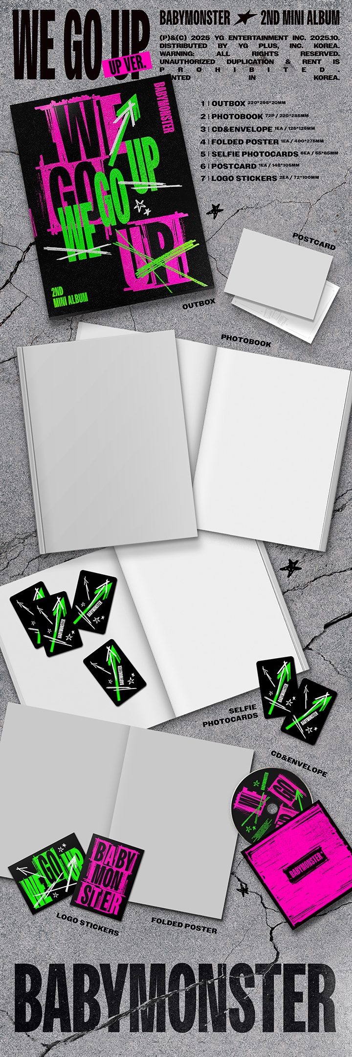 [PRE] BABYMONSTER 2nd MINI ALBUM [WE GO UP]