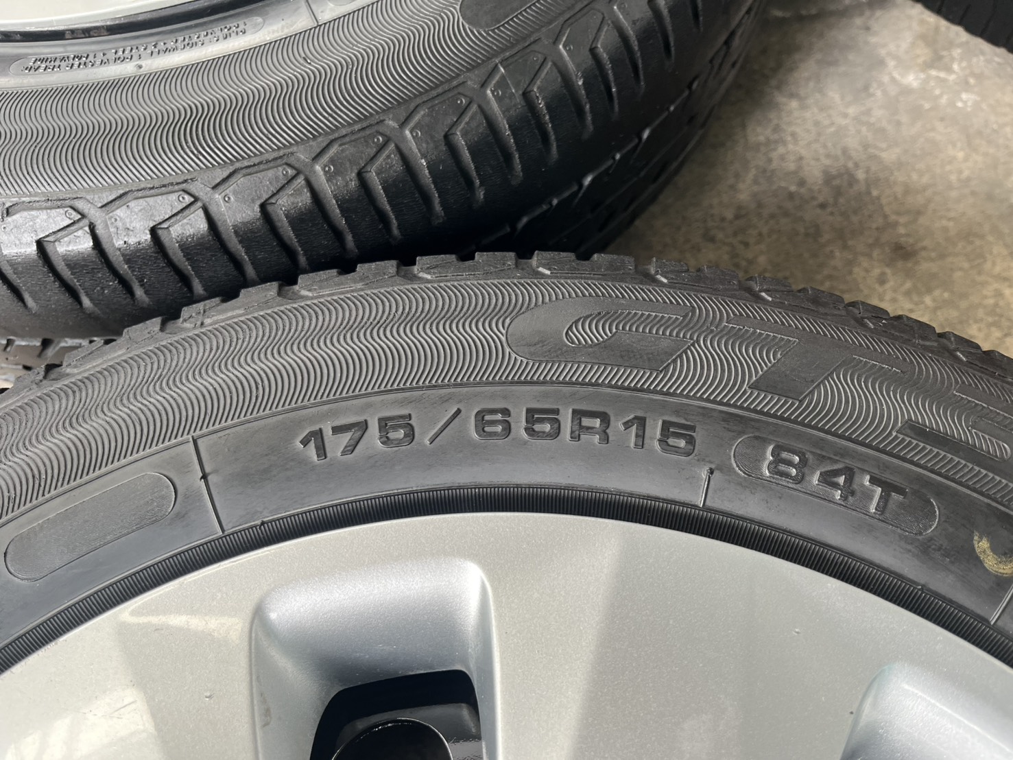 ✨ล้อกระทะ✨4รู100✨Toyota ขอบ 15 แถมยาง 175-65-15 Goodyear ปี 19