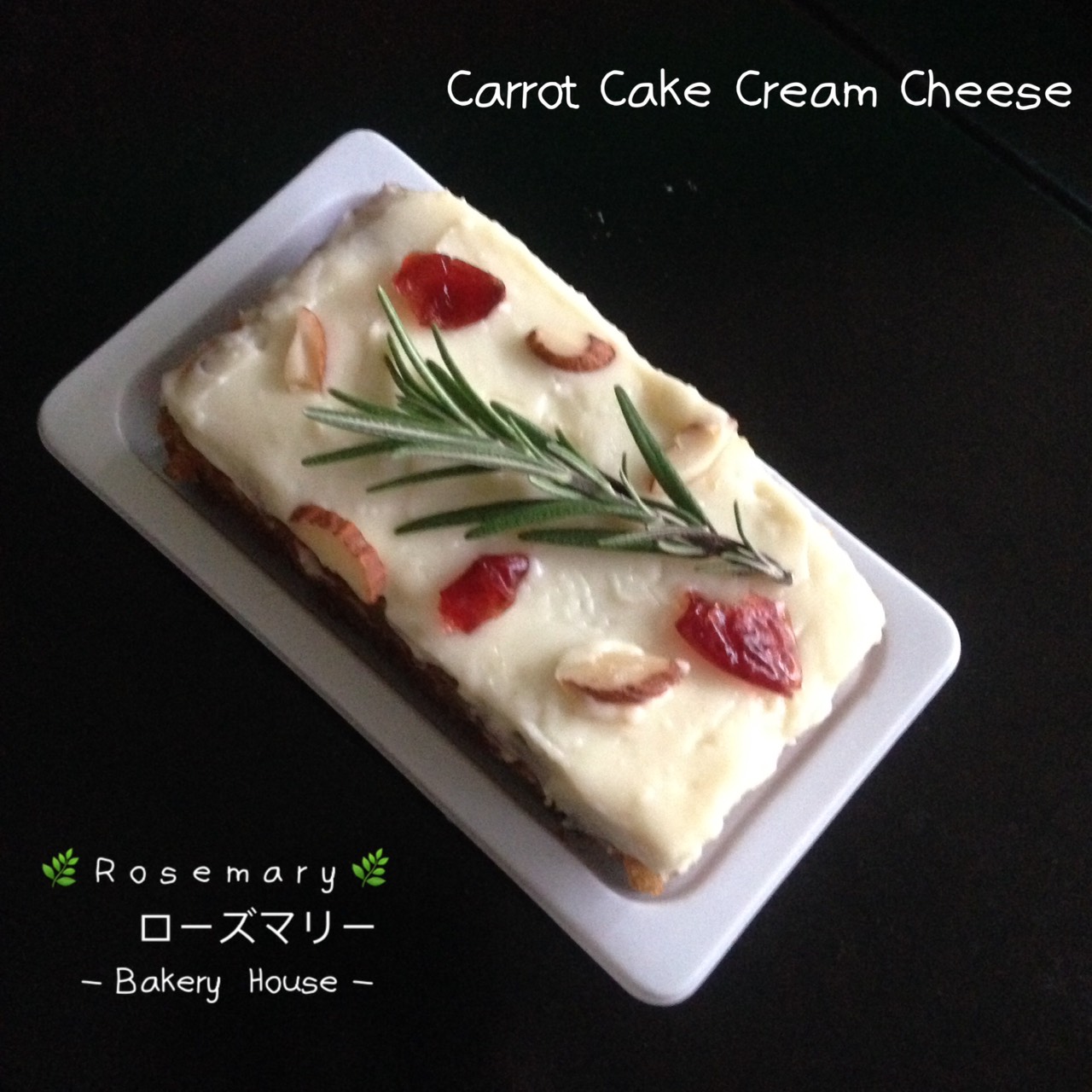 🥕แครอทเค้กครีมชีส🥕🧀 (Carrot Cake Creamcheese) (ชิ้นเล็ก) Size : 4.5 x 8.5 cm.