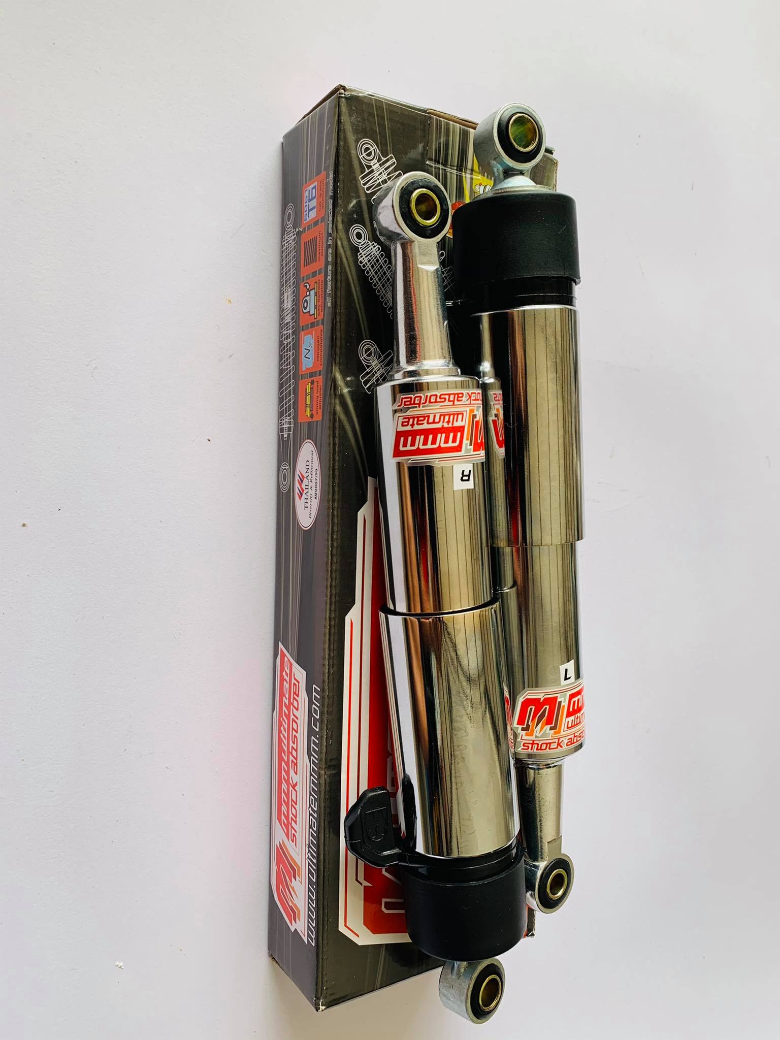 โช๊คหลังดรีม C100N สีชุบคอมเมียม